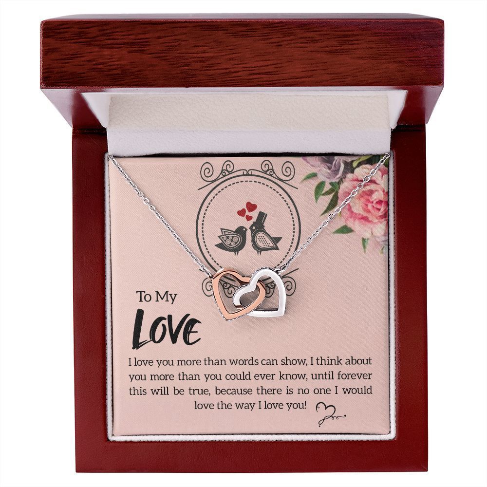 To My Love I Love You More Inseparable Necklace